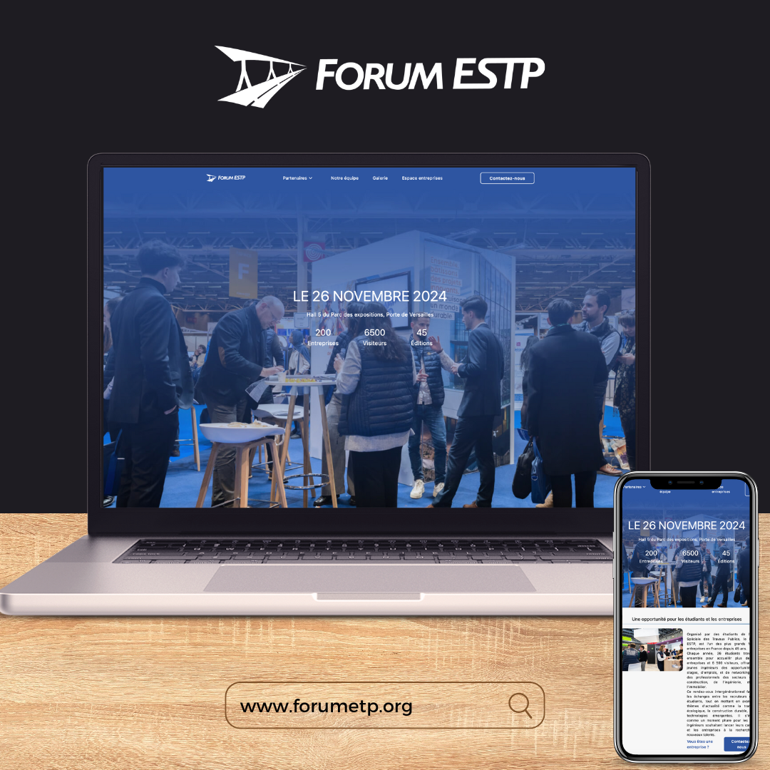 Projet Forum ESTP : Site vitrine